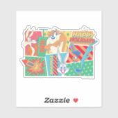 LOONEY TUNES™ | Prettige feestdagen Patroon Sticker (Vel)