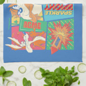 LOONEY TUNES™ | Prettige feestdagen Patroon Theedoek (Gevouwen)