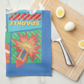 LOONEY TUNES™ | Prettige feestdagen Patroon Theedoek (Quarter Fold)