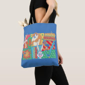 LOONEY TUNES™ | Prettige feestdagen Patroon Tote Bag (Dichtbij)