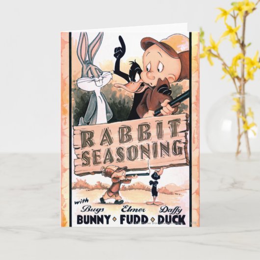 LOONEY TUNES™ Rabbit Seasoning Kaart (Gele Bloem)