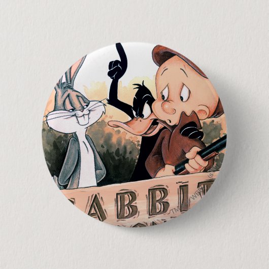 LOONEY TUNES™ Rabbit Seasoning Ronde Button 5,7 Cm (Voorkant)