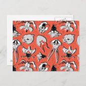 LOONEY TUNES™ Retro Halftone Patroon Briefkaart (Voorkant / Achterkant)