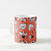 LOONEY TUNES™ Retro Halftone Patroon Koffiemok (Voorkant links)
