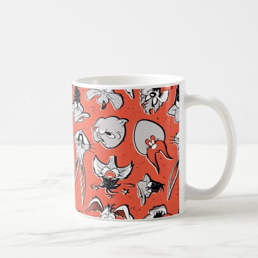 LOONEY TUNES™ Retro Halftone Patroon Koffiemok (Rechts)