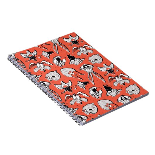 LOONEY TUNES™ Retro Halftone Patroon Notitieboek (Rechterzijde)
