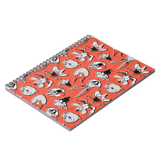 LOONEY TUNES™ Retro Halftone Patroon Notitieboek (Linkerzijde)