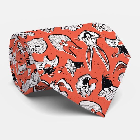 LOONEY TUNES™ Retro Halftone Patroon Stropdas (Opgerold)