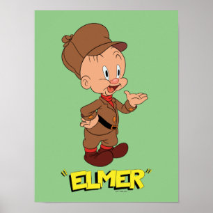 LOONEY TUNES™ Retro Lachsalvo's ELMER FUDD™ Poster