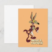 LOONEY TUNES™ Retro Lachsalvo's | WILE E. COYOTE™ Notitiekaartje (Voorkant / Achterkant)