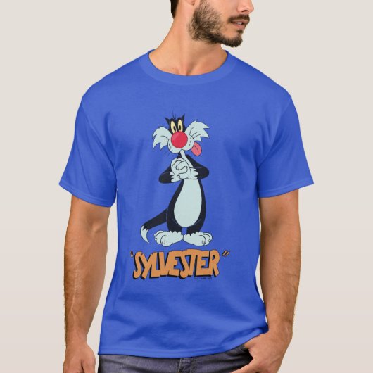 LOONEY TUNES™ Retro lacht | SYLVESTER™ T-shirt (Voorkant)