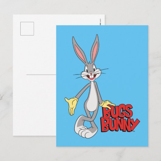 LOONEY TUNES™ Retro Laughs | BUGS BUNNY™ Briefkaart (Voorkant / Achterkant)