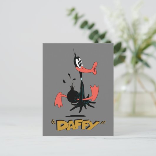 LOONEY TUNES™ Retro Laughs | DAFFY DUCK™ Briefkaart (Staand voorkant)