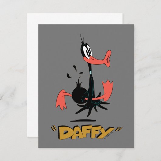 LOONEY TUNES™ Retro Laughs | DAFFY DUCK™ Notitiekaartje (Voorkant / Achterkant)