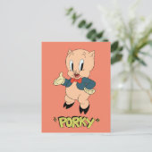 LOONEY TUNES™ Retro Laughs | Porky Pig Briefkaart (Staand voorkant)