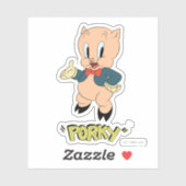 LOONEY TUNES™ Retro Laughs | Porky Pig Sticker (Vel)