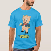 LOONEY TUNES™ Retro Laughs | Porky Pig T-shirt (Voorkant)