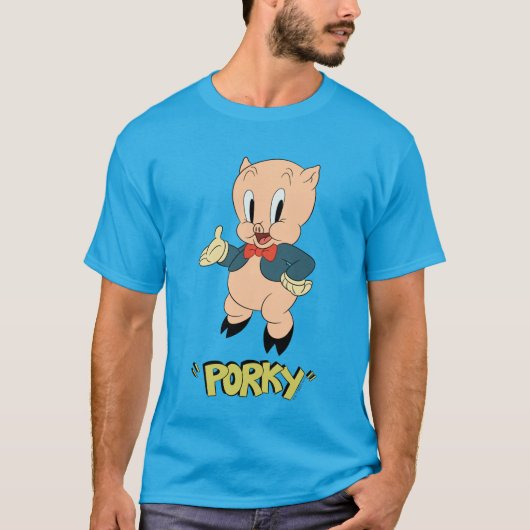 LOONEY TUNES™ Retro Laughs | Porky Pig T-shirt (Voorkant)