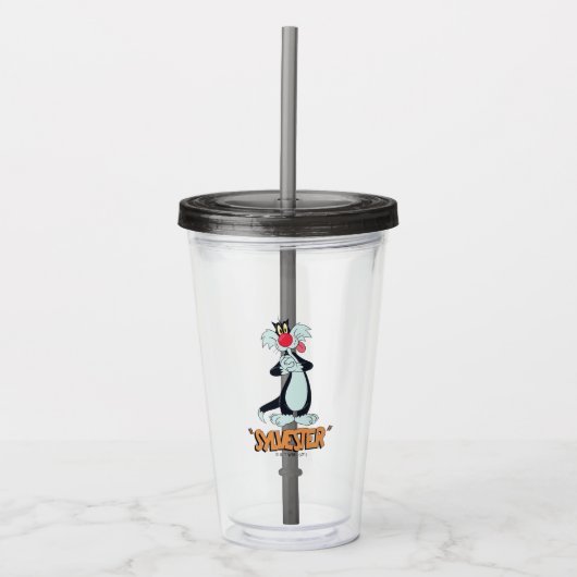LOONEY TUNES™ Retro Laughs | SYLVESTER™ Acryl Drinkbeker (Voorkant)