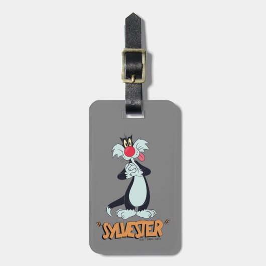 LOONEY TUNES™ Retro Laughs | SYLVESTER™ Bagagelabel (Voorkant verticaal)