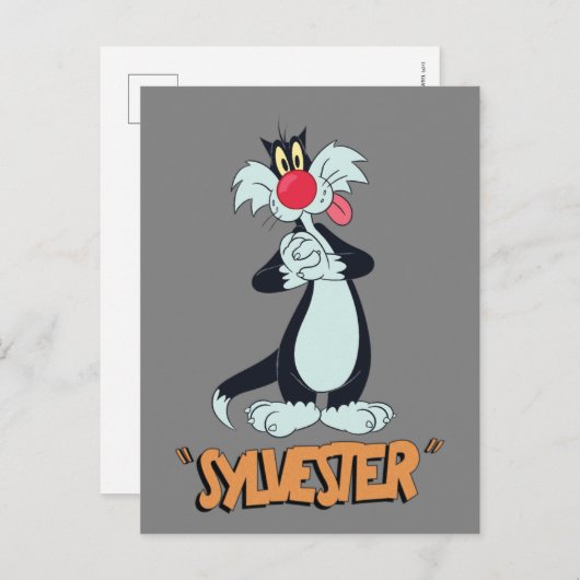 LOONEY TUNES™ Retro Laughs | SYLVESTER™ Briefkaart (Voorkant / Achterkant)