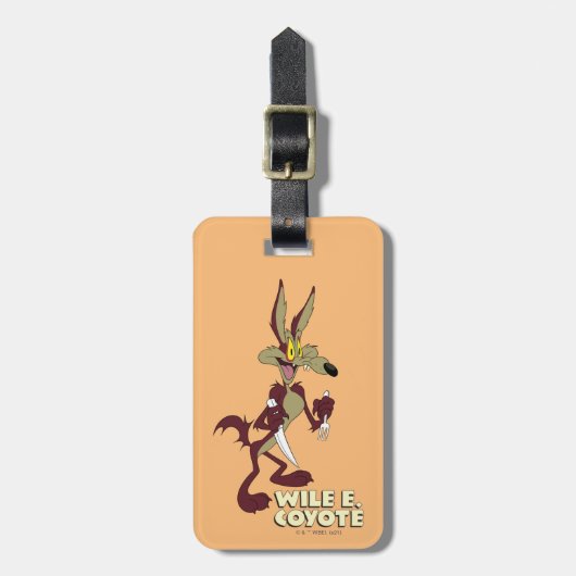 LOONEY TUNES™ Retro Laughs | WILE E. COYOTE™ Bagagelabel (Voorkant verticaal)