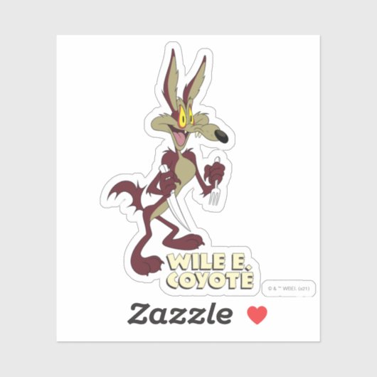 LOONEY TUNES™ Retro Laughs | WILE E. COYOTE™ Sticker (Vel)