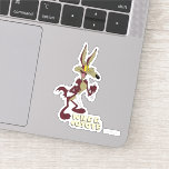 LOONEY TUNES™ Retro Laughs | WILE E. COYOTE™ Sticker<br><div class="desc">LOONEY TUNES™ | DRALE E. COYOTE™ retro-karakterkunst met een mes en vork,  met zijn naam.</div>