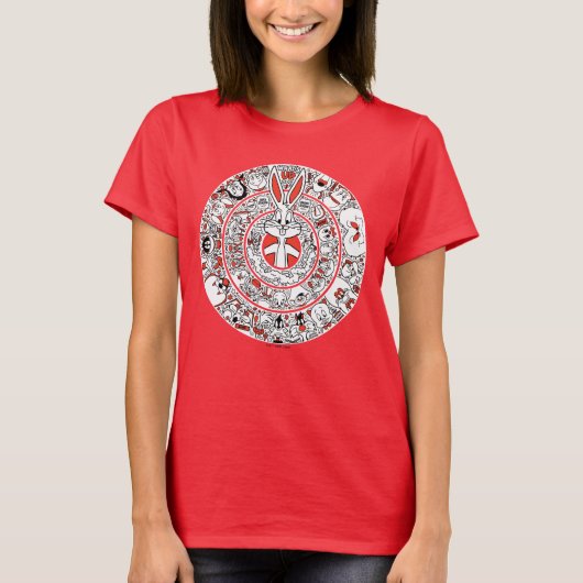 LOONEY TUNES™ Rings Doodle Art T-shirt (Voorkant)