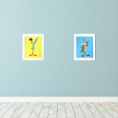 LOONEY TUNES™ ROAD RUNNER™ EN WILE E. COYOTE™ MUURKUNST SETS (Houten vloer)