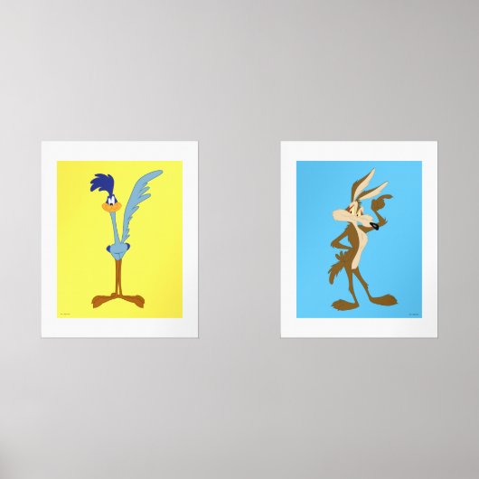LOONEY TUNES™ ROAD RUNNER™ EN WILE E. COYOTE™ MUURKUNST SETS (Voorkant)