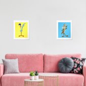 LOONEY TUNES™ ROAD RUNNER™ EN WILE E. COYOTE™ MUURKUNST SETS (Woonkamer)