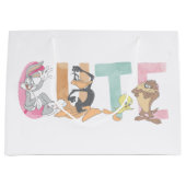 LOONEY TUNES™ Schattigee Waterverf Wordmark Groot Cadeauzakje (Voorkant)