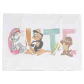 LOONEY TUNES™ Schattigee Waterverf Wordmark Groot Cadeauzakje (Achterkant)
