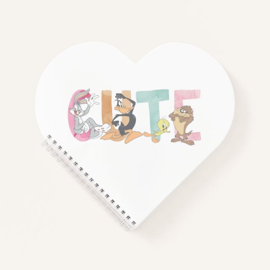 LOONEY TUNES™ Schattigee Waterverf Wordmark Notitieboek (Voorkant)