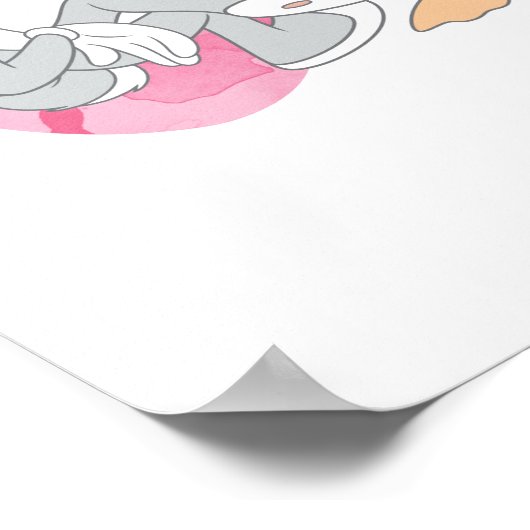 LOONEY TUNES™ Schattigee Waterverf Wordmark Poster (Hoek)