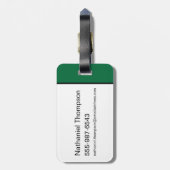 LOONEY TUNES™ Soccer Grid Pattern Bagagelabel (Achterkant verticaal)