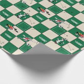 LOONEY TUNES™ Soccer Grid Pattern Cadeaupapier (Hoek)