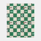 LOONEY TUNES™ Soccer Grid Pattern Fleece Deken (Voorkant)