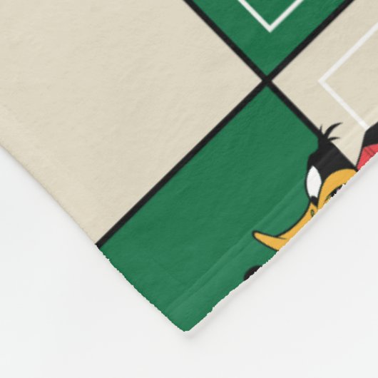 LOONEY TUNES™ Soccer Grid Pattern Fleece Deken (Hoek)
