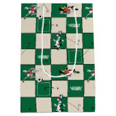 LOONEY TUNES™ Soccer Grid Pattern Medium Cadeauzakje (Achterkant)