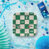LOONEY TUNES™ Soccer Grid Pattern Papieren Bordje (Feest)