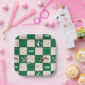 LOONEY TUNES™ Soccer Grid Pattern Papieren Bordje (Feest)