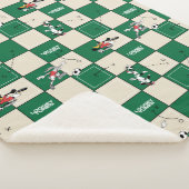 LOONEY TUNES™ Soccer Grid Pattern Sherpa Deken (3/4)
