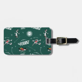 LOONEY TUNES™ Soccer Playbook Pattern Bagagelabel (Voorkant horizontaal)