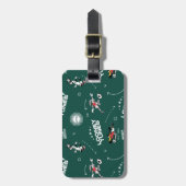 LOONEY TUNES™ Soccer Playbook Pattern Bagagelabel (Voorkant verticaal)