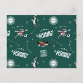 LOONEY TUNES™ Soccer Playbook Pattern Briefkaart (Voorkant)