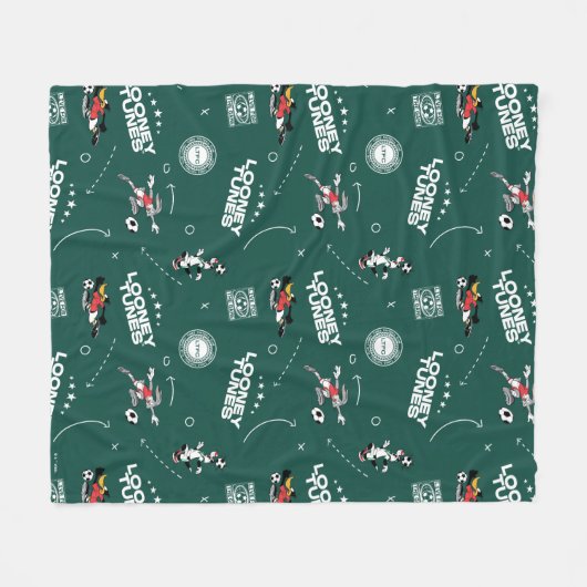 LOONEY TUNES™ Soccer Playbook Pattern Fleece Deken (Voorkant (Horizontaal))