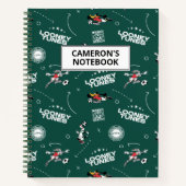 LOONEY TUNES™ Soccer Playbook Pattern Notitieboek (Voorkant)