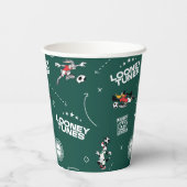 LOONEY TUNES™ Soccer Playbook Pattern Papieren Bekers (Achterkant)